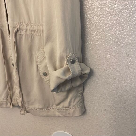 Workshop republic Women’s  Military Cargo Utility Jacket 100% lyocell tencel M - Picture 3 of 9